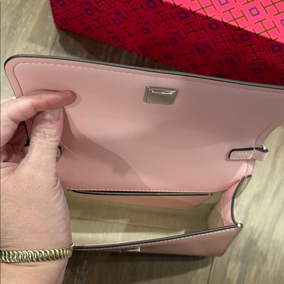 Tory Burch Light Pink Crossbody Bag with Tan Accents - Picture 6 of 10